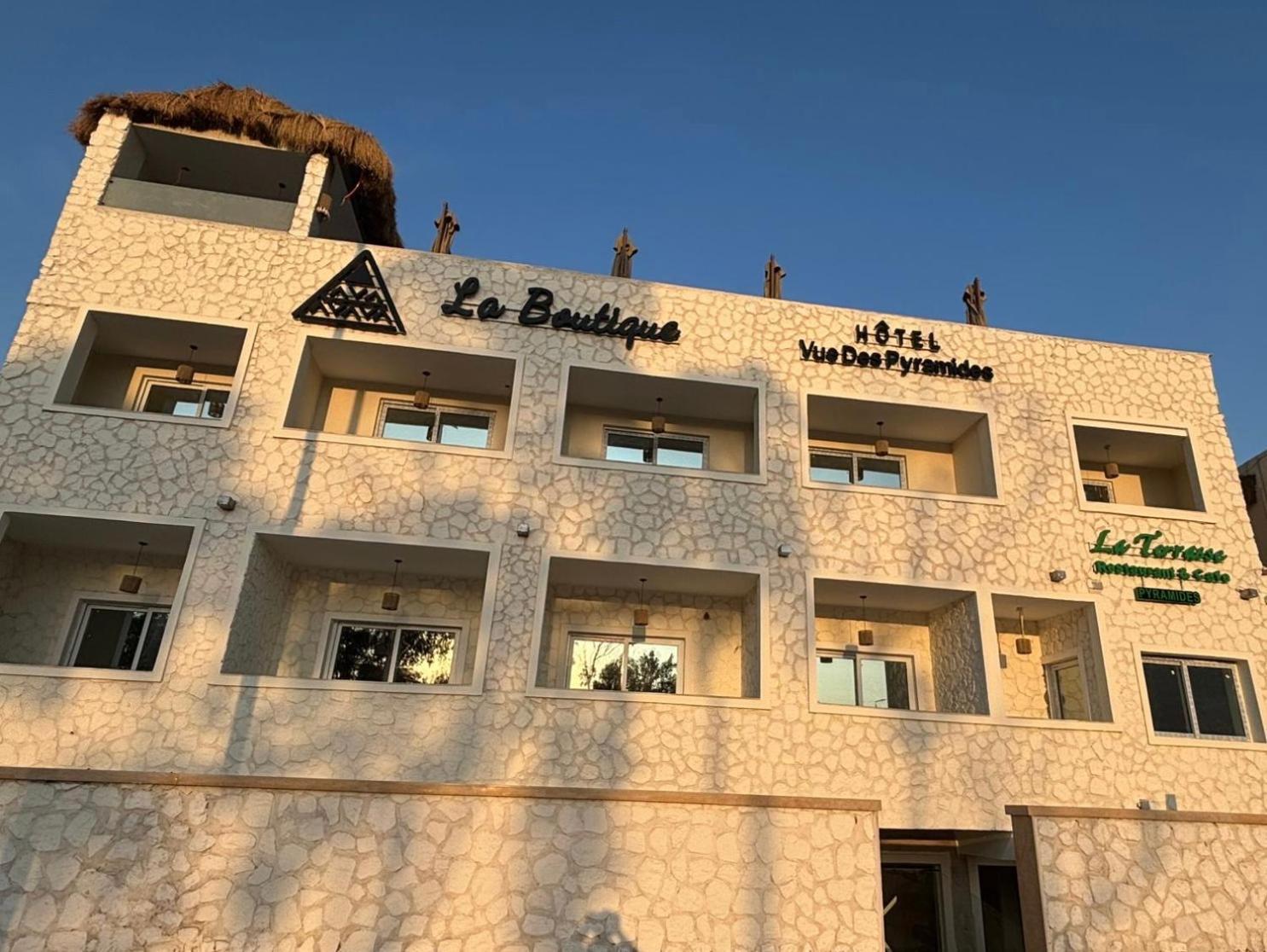 La Boutique Hotel - Vue Des Pyramides Kafret el-Gabal Kültér fotó