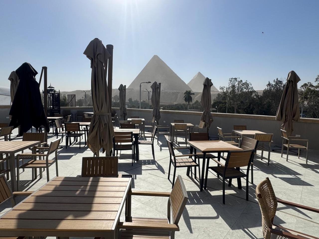 La Boutique Hotel - Vue Des Pyramides Kafret el-Gabal Kültér fotó