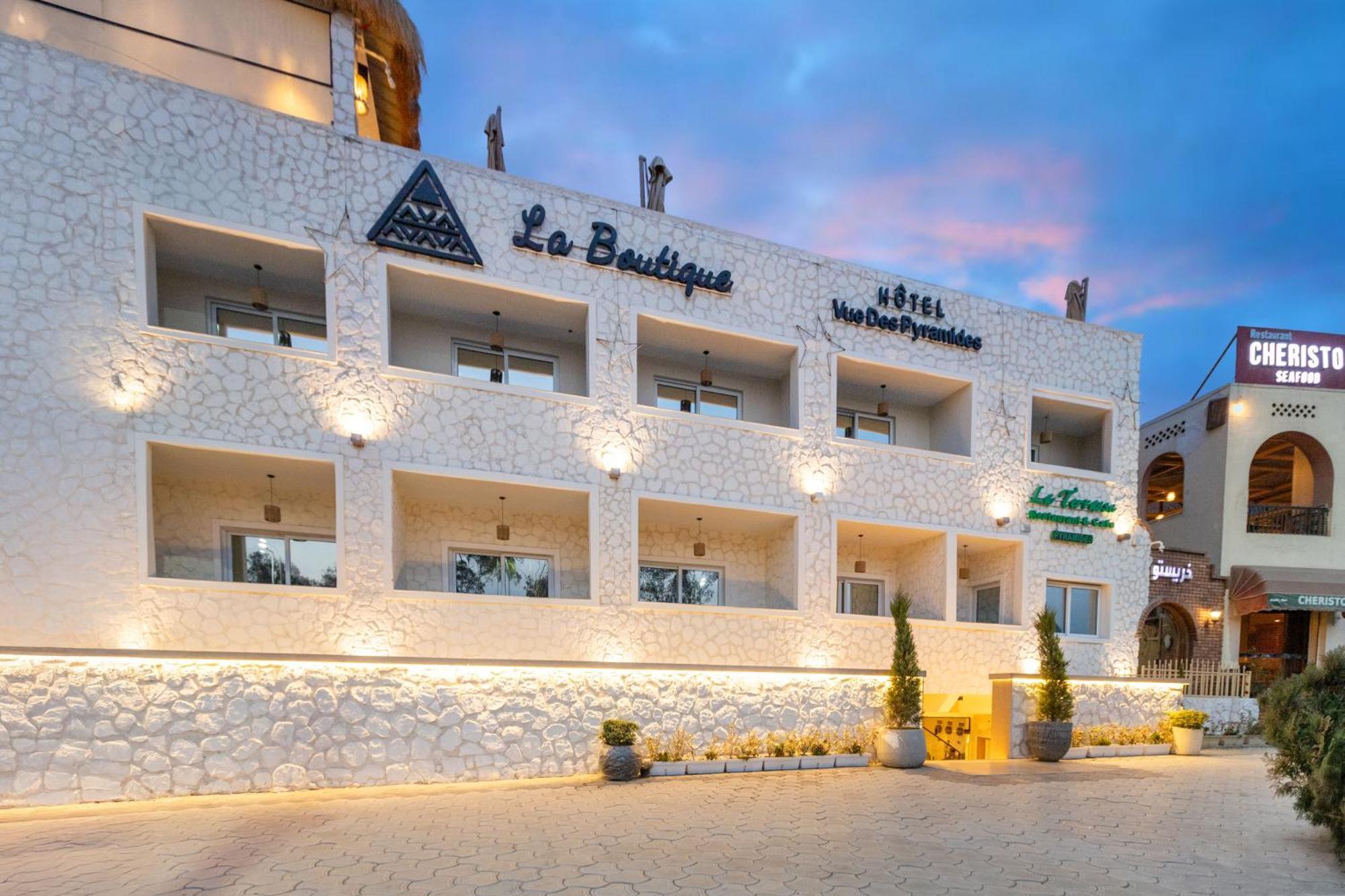 La Boutique Hotel - Vue Des Pyramides Kafret el-Gabal Kültér fotó